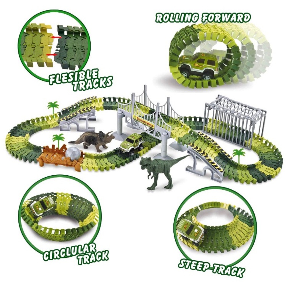 Elongdi Dinosaur World Create A Road